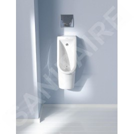Duravit Starck 3 - Urinoir, évacuation horizontale, Rimless, avec WonderGliss, blanc alpin 08272500001