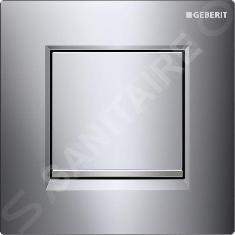 Geberit Systèmes de chasse d’eau - Commande pneumatique du rinçage des urinoirs de type 30, chrome brillant, chrome mat