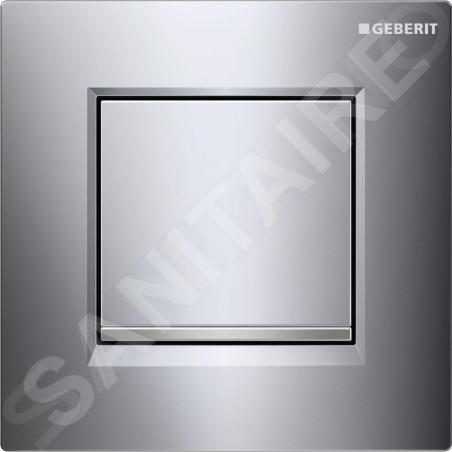 Geberit Systèmes de chasse d’eau - Commande pneumatique du rinçage des urinoirs de type 30, chrome brillant, chrome mat
