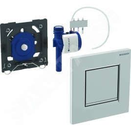 Geberit Systèmes de chasse d’eau - Commande pneumatique du rinçage des urinoirs de type 30, chrome brillant, chrome mat