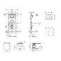 Geberit Duofix - Bâti-support pour WC suspendu avec plaque de déclenchement Sigma30, chrome poli/chrome mat + Ideal Standard Geberit Duofix - Bâti-support pour WC suspendu avec plaque de déclenchement Sigma30, chrome poli/chrome mat + Ideal Standard