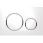 Geberit Kombifix - Bâti-support pour WC suspendu avec plaque de déclenchement Sigma 20, blanc/chrome brillant + Ideal Standard