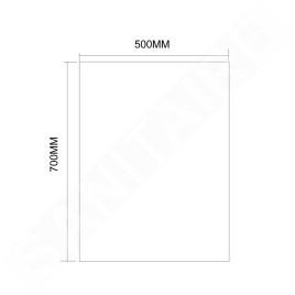 Aqualine Accessoires - Miroir 500x700 mm, coupé 22492