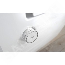 Geberit Duofix - Bâti-support pour WC suspendu avec plaque de déclenchement Sigma30, blanc/chrome poli + Tece One - toilette