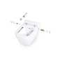 Geberit Duofix - Bâti-support pour WC suspendu avec plaque de déclenchement Sigma30, blanc/chrome poli + Tece One - toilette Geberit Duofix - Bâti-support pour WC suspendu avec plaque de déclenchement Sigma30, blanc/chrome poli + Tece One - toilette