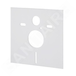 Geberit Duofix - Bâti-support pour WC suspendu avec plaque de déclenchement Sigma30, blanc/chrome poli + Tece One - toilette