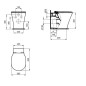 Ideal Standard Connect Air - WC à poser avec Aquablade, blanc E004201 Ideal Standard Connect Air - WC à poser avec Aquablade, blanc E004201