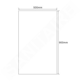 Aqualine Accessoires - Miroir 500x900 mm, coupé 22494