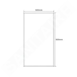 Aqualine Accessoires - Miroir 500x900 mm avec facette 22497