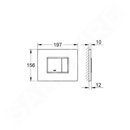 Grohe Skate Cosmo - Plaque de déclenchement, acier noble 38776SD0