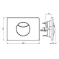 Villeroy & Boch ViConnect - Plaque de déclenchement E100, inox 922485LC Villeroy & Boch ViConnect - Plaque de déclenchement E100, inox 922485LC