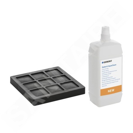 Geberit AquaClean - Kit de filtre à charbon et produit de nettoyage 240.625.00.1