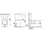 Jika Mio - Réservoir de chasse pour WC combi, remplissage latéral, Jika Perla, blanc H8277121002411 Jika Mio - Réservoir de chasse pour WC combi, remplissage latéral, Jika Perla, blanc H8277121002411