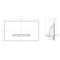 Villeroy & Boch ViConnect - Plaque de déclenchement M300, inox brossé / verre - Glossy Grey 922160RA Villeroy & Boch ViConnect - Plaque de déclenchement M300, inox brossé / verre - Glossy Grey 922160RA