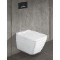 Villeroy & Boch ViConnect - Plaque de déclenchement M300, inox brossé / verre - Glossy Grey 922160RA Villeroy & Boch ViConnect - Plaque de déclenchement M300, inox brossé / verre - Glossy Grey 922160RA