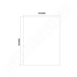 Aqualine Accessoires - Miroir 600x800 mm, coupé 22493