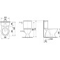 Jika Lyra plus - WC combiné, évacuation verticale, remplissage par le bas, blanc H8263870002423 Jika Lyra plus - WC combiné, évacuation verticale, remplissage par le bas, blanc H8263870002423