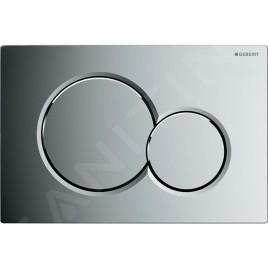 Geberit Duofix - Set d'installation pré-murale, cuvette Alpha avec abattant, plaque de déclenchement Sigma01, chrome brillant