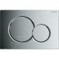 Geberit Duofix - Set d'installation pré-murale, cuvette Alpha avec abattant, plaque de déclenchement Sigma01, chrome brillant