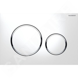 Geberit Duofix - Set d'installation pré-murale, cuvette Alpha avec abattant, plaque de déclenchement Sigma20, blanc/chrome