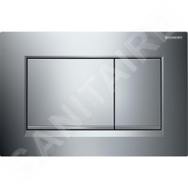 Geberit Duofix - Set d'installation pré-murale, cuvette Alpha avec abattant, plaque de déclenchement Sigma30, chrome