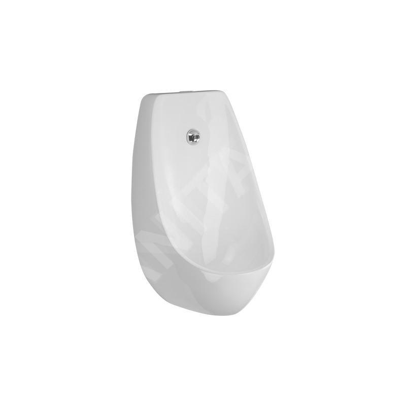 Jika Domino - Urinoir avec chasse d'eau automatique, Antibak, Rimless, sur batterie, blanc H8411010004881