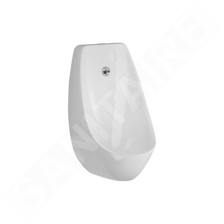 Jika Domino - Urinoir avec chasse d'eau automatique, Antibak, Rimless, sur batterie, blanc H8411010004881