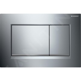 Geberit Duofix - Set d'installation pré-murale, cuvette Alpha avec abattant, plaque de déclenchement Sigma30, chrome