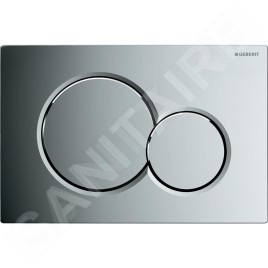 Geberit Duofix - Set d'installation pré-murale, cuvette Alpha avec abattant, plaque de déclenchement Sigma01, chrome brillant