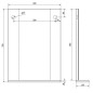 Aqualine Beta - Miroir 400x700 mm, avec étagère, verre/blanc 57395 Aqualine Beta - Miroir 400x700 mm, avec étagère, verre/blanc 57395
