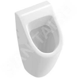 Villeroy & Boch Subway - Urinoir à action siphonique, sans couvercle, CeramicPlus, blanc alpin 751300R1