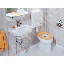 Jika Baby - Réservoir de chasse d’eau, remplissage latéral, Dual Flush, blanc H8937110000001