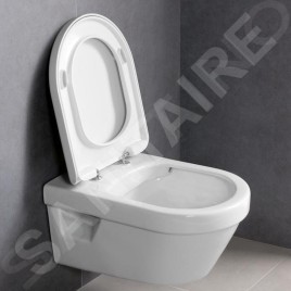 Ideal Standard ProSys - Ensemble pour WC suspendu, cuvette et abattant Architectura, Plaque de déclenchement Oleas M1,
