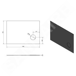 Sapho Cosmetico - Miroir 1000x700 mm, éclairage LED, miroir cosmétique MIR4