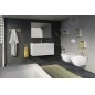 Ideal Standard ProSys - Ensemble pour WC suspendu, cuvette et abattant Tesi, Plaque de déclenchement Oleas M1, blanc ProSys120M Ideal Standard ProSys - Ensemble pour WC suspendu, cuvette et abattant Tesi, Plaque de déclenchement Oleas M1, blanc ProSys120M