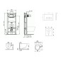 Ideal Standard ProSys - Ensemble pour WC suspendu, cuvette et abattant Mio, Plaque de déclenchement Oleas M2, Rimless, Ideal Standard ProSys - Ensemble pour WC suspendu, cuvette et abattant Mio, Plaque de déclenchement Oleas M2, Rimless,