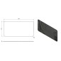 Sapho Ishape - Miroir rectangulaire 1200x600 mm, angles arrondis, sans fixation AG612 Sapho Ishape - Miroir rectangulaire 1200x600 mm, angles arrondis, sans fixation AG612