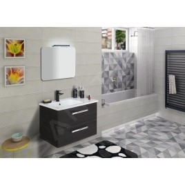 Sapho Ishape - Miroir 50x70 cm, rectangle, angles arrondis, sans fixation AG457