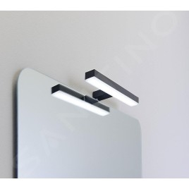 Sapho Ishape - Miroir 50x70 cm, rectangle, angles arrondis, sans fixation AG457