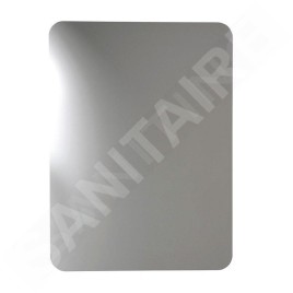 Sapho Ishape - Miroir 500x900 mm, rectangle, angles arrondis, sans fixation AG495