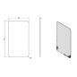 Sapho Ishape - Miroir 500x900 mm, rectangle, angles arrondis, sans fixation AG495 Sapho Ishape - Miroir 500x900 mm, rectangle, angles arrondis, sans fixation AG495