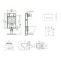 Ideal Standard ProSys - Ensemble pour WC suspendu, WC japonais et abattant TECEone, Plaque de déclenchement Oleas M2, Rimless, Ideal Standard ProSys - Ensemble pour WC suspendu, WC japonais et abattant TECEone, Plaque de déclenchement Oleas M2, Rimless,