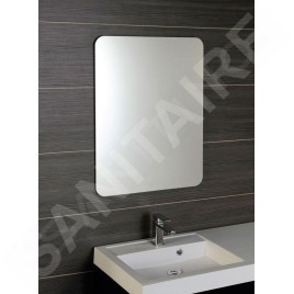 Sapho Ishape - Miroir 500x900 mm, rectangle, angles arrondis, sans fixation AG495