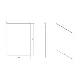 Sapho Plain - Miroir 600x800 mm 1501-26