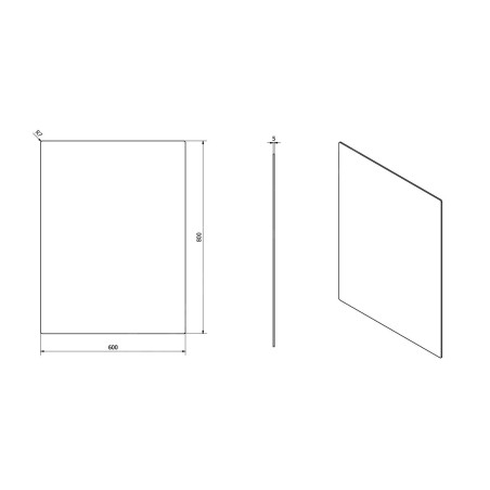 Sapho Plain - Miroir 600x800 mm 1501-26
