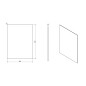 Sapho Plain - Miroir 600x800 mm 1501-26 Sapho Plain - Miroir 600x800 mm 1501-26