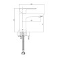Cersanit City - Mitigeur de lavabo, chrome S951-359