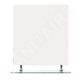 Sapho Wega - Miroir 800x800 mm, avec étagère 60092-8