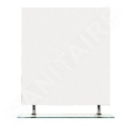 Sapho Wega - Miroir 800x800 mm, avec étagère 60092-8