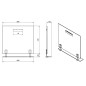 Sapho Wega - Miroir 800x800 mm, avec étagère 60092-8 Sapho Wega - Miroir 800x800 mm, avec étagère 60092-8